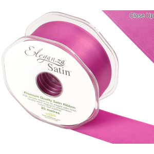 Eleganza Double Faced Satin 38mm X 20m Cerise No.29