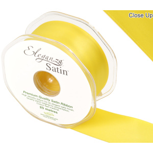 Eleganza Double Faced Satin 38mm X 20m Yellow No.11