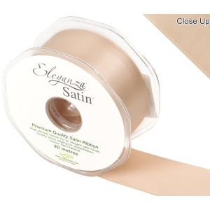 Eleganza Double Faced Satin 38mm X 20m Champagne Gold No.64