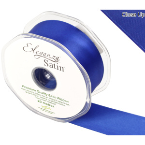 Eleganza Double Faced Satin 38mm X 20m Royal Blue No.18
