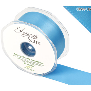 Eleganza Double Faced Satin 38mm X 20m Turquoise No.55
