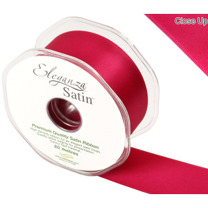 Eleganza Double Faced Satin 38mm X 20m Deep Cerise No.30