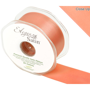 Eleganza Double Faced Satin 38mm X 20m Coral No.79