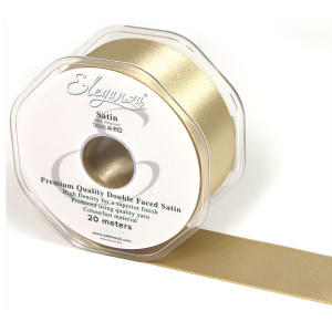 Eleganza Double Faced Satin 38mm X 20m Taupe No.03