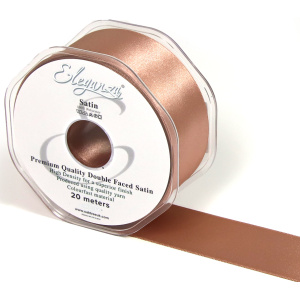 Eleganza Double Faced Satin 38mm X 20m Deep Rose Gold No.88