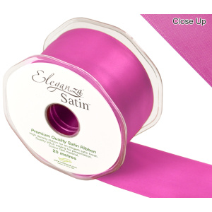 Eleganza Double Faced Satin 50mm X 20m Cerise No.29