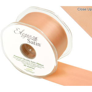 Eleganza Double Faced Satin 50mm X 20m Peach No.05