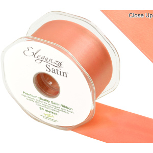 Eleganza Double Faced Satin 50mm X 20m Coral No.79