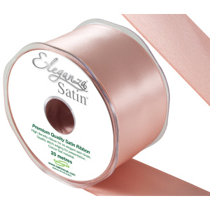 Eleganza Double Faced Satin 50mm X 20m Rose Gold No.87