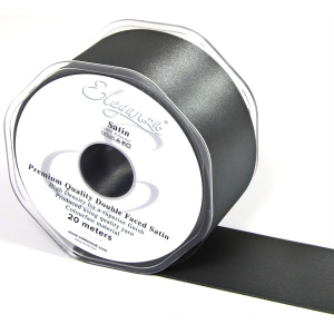 Eleganza Double Faced Satin 50mm X 20m Graphite No.91