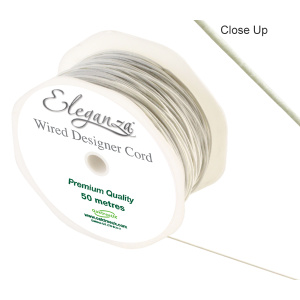 Eleganza Wired Designer Cord 1mm X 50m Ivory No.61