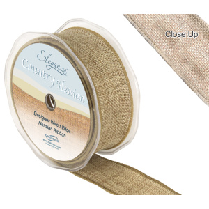 Eleganza Wired Country Hessian 38mm X 10m Natural No.02
