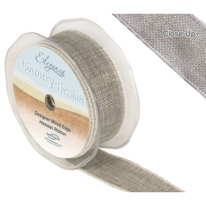 Eleganza Wired Country Hessian 38mm X 10m Lt. Grey No.77
