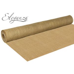 Eleganza Rustic Hessian Cut Edge 77cmx 9.1m Natural No.02