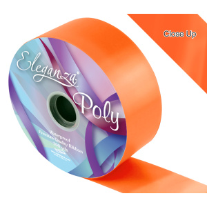 Eleganza Poly Ribbon 50mm X 91m No.04 Orange