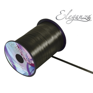 Eleganza Poly Curling Ribbon 5mm X500yds No.20 Black