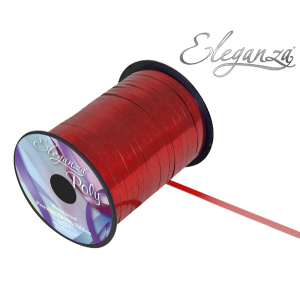 Eleganza Poly Curling Ribbon Metallic 5mm X250yds Red