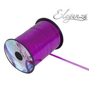Eleganza Poly Curling Ribbon Metallic 5mm X250yds Fuchsia