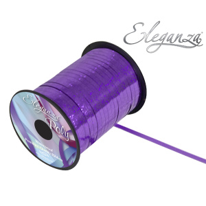 Eleganza Poly Curling Ribbon Holographic 5mm X250yds Purple