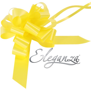 Eleganza Poly Pull Bows 30mm X 30pcs Yellow No.11