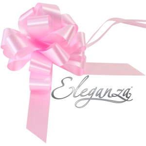 Eleganza Poly Pull Bows 30mm X 30pcs Lt.pink No.21