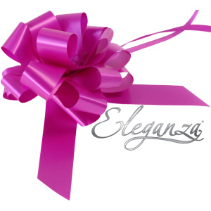 Eleganza Poly Pull Bows 30mm X 30pcs Fuchsia No.28