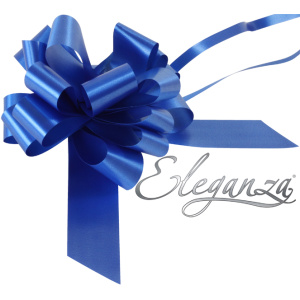 Eleganza Poly Pull Bows 30mm X 30pcs Royal Blue No.18