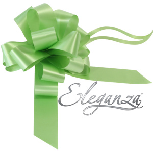 Eleganza Poly Pull Bows 30mm X 30pcs Lime Green No.14