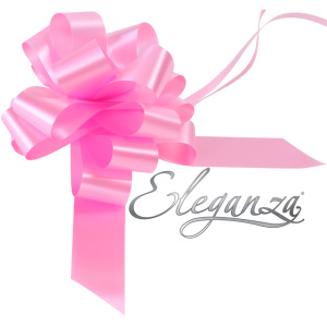 Eleganza Poly Pull Bows 30mm X 30pcs Classic Pink No.07