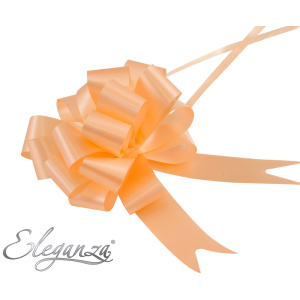 Eleganza Poly Pull Bows 30mm X 30pcs Peach No.05