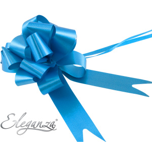 Eleganza Poly Pull Bows 30mm X 30pcs Turquoise No.55