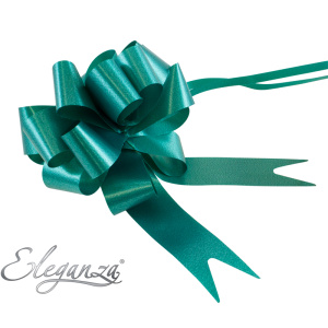 Eleganza Poly Pull Bows 30mm X 30pcs Emerald Green No.15