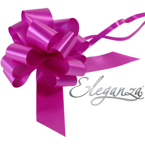 Eleganza Poly Pull Bows 50mm X 20pcs Fuchsia No.28