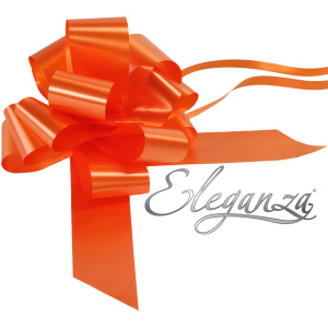 Eleganza Poly Pull Bows 50mm X 20pcs Orange No.04