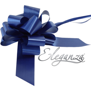 Eleganza Poly Pull Bows 50mm X 20pcs Navy Blue No.19