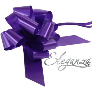 Eleganza Poly Pull Bows 50mm X 20pcs Purple No.36