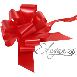 Eleganza Poly Pull Bows 50mm X 20pcs Red No.16