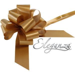 Eleganza Poly Pull Bows 50mm X 20pcs Gold No.35