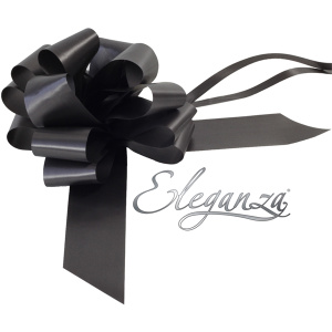 Eleganza Poly Pull Bows 50mm X 20pcs Black No.20