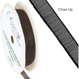 Eleganza Woven Edge Ribbon 6mm X 20m Black No.20