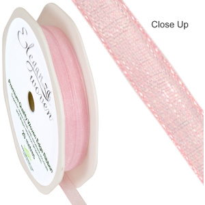 Eleganza Woven Edge Ribbon 6mm X 20m Fashion Pink No.22