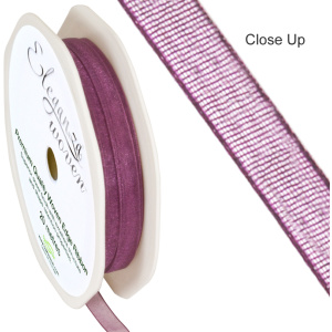 Eleganza Woven Edge Ribbon 6mm X 20m Grape No.46