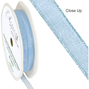 Eleganza Woven Edge Ribbon 6mm X 20m Aqua No.54