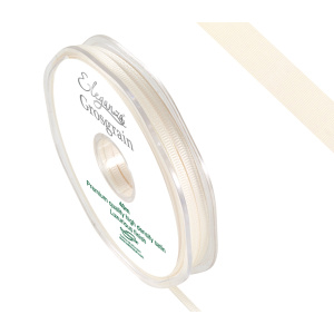 Eleganza Premium Grosgrain Ribbon 3mm X 40m Ivory No.61