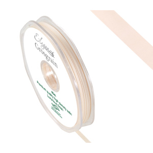 Eleganza Premium Grosgrain Ribbon 3mm X 40m Cream No.62