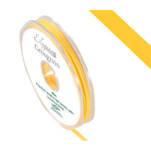 Eleganza Premium Grosgrain Ribbon 3mm X 40m Yellow No.11