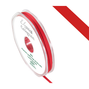 Eleganza Premium Grosgrain Ribbon 3mm X 40m Red No.16
