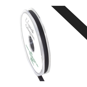 Eleganza Premium Grosgrain Ribbon 6mm X 20m Black No.20