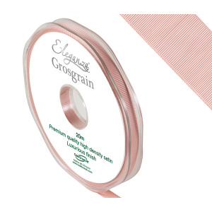 Eleganza Premium Grosgrain Ribbon 6mm X 20m Rose Gold No.87