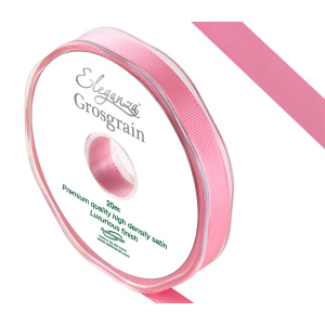 Eleganza Premium Grosgrain Ribbon 10mm X 20m Classic Pink No.07
